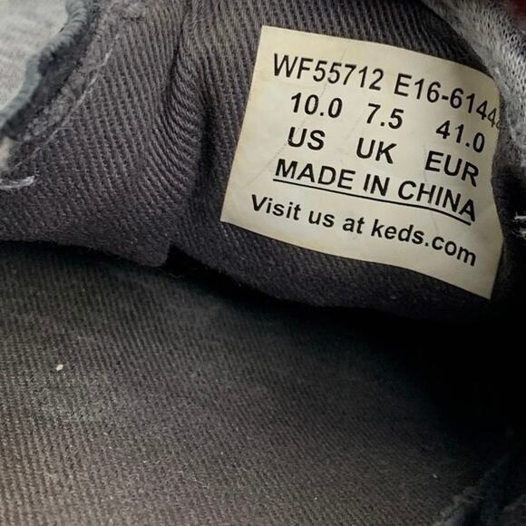 Keds Women’s Double Decker Gray Perforated Slip-On Sneakers Size 10 - Picture 7 of 8